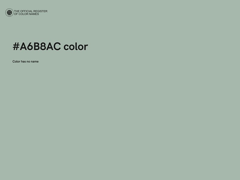 #A6B8AC color image