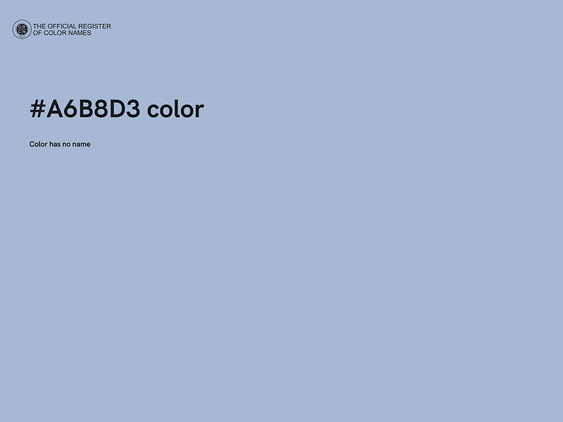 #A6B8D3 color image