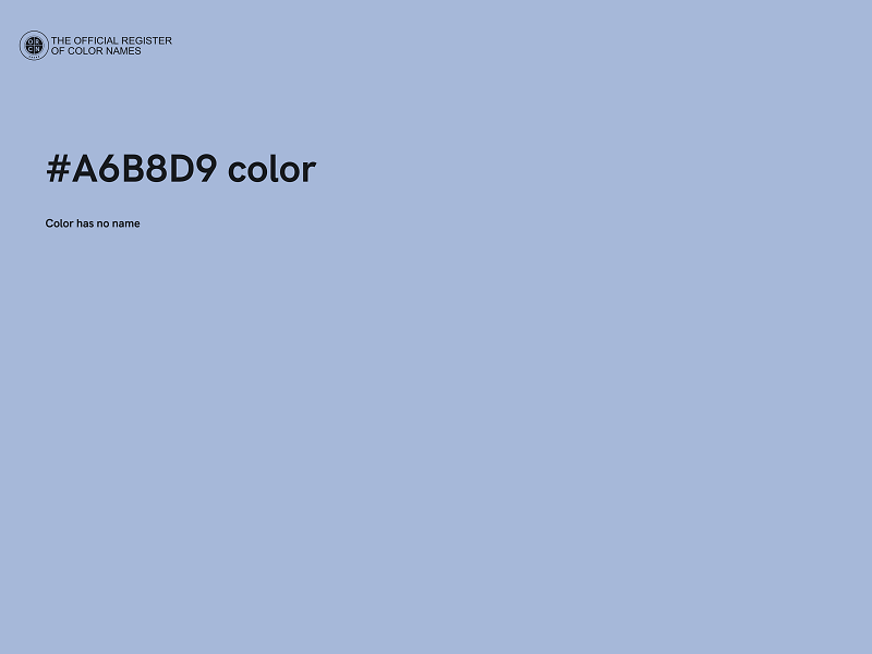 #A6B8D9 color image