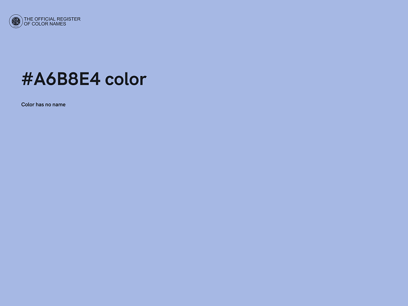 #A6B8E4 color image