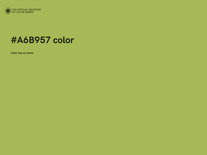 #A6B957 color image