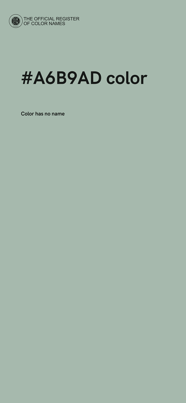 #A6B9AD color image