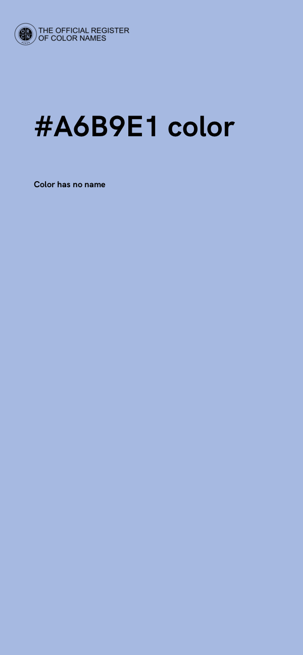 #A6B9E1 color image