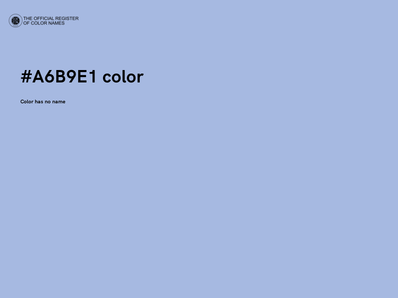 #A6B9E1 color image