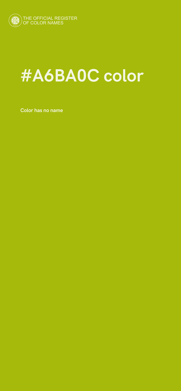 #A6BA0C color image