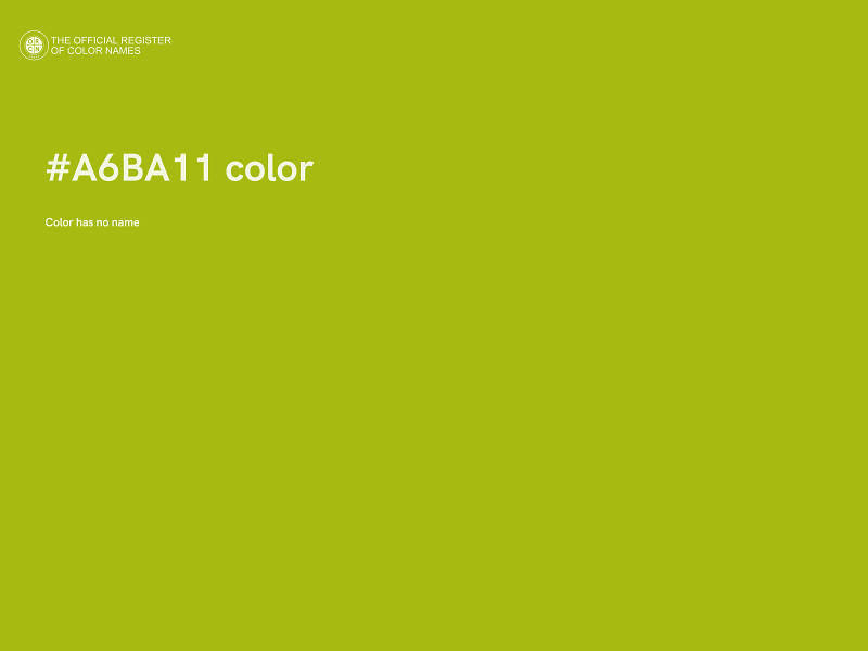 #A6BA11 color image