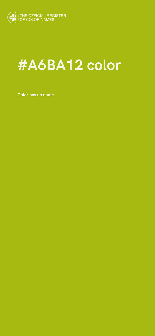 #A6BA12 color image