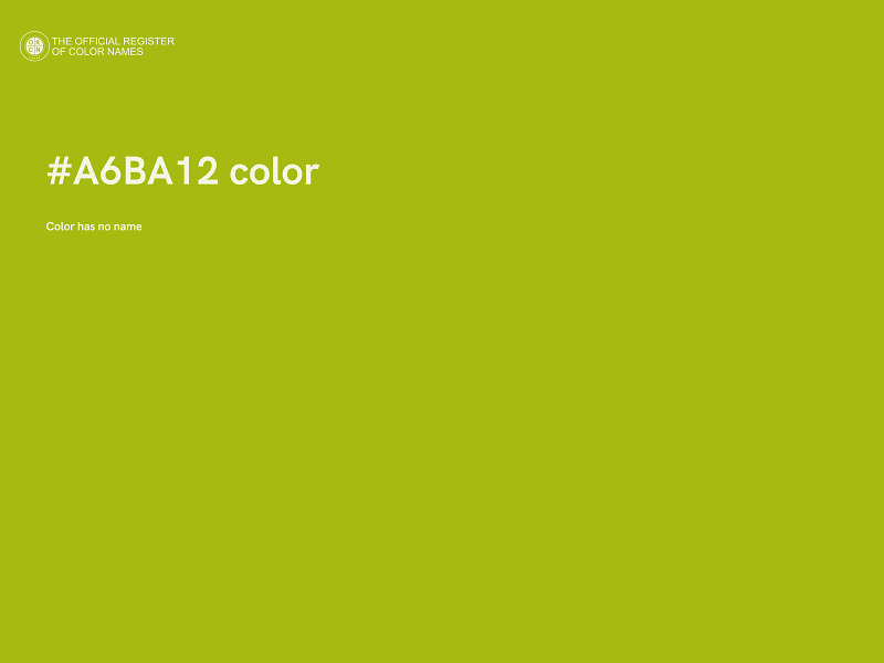#A6BA12 color image
