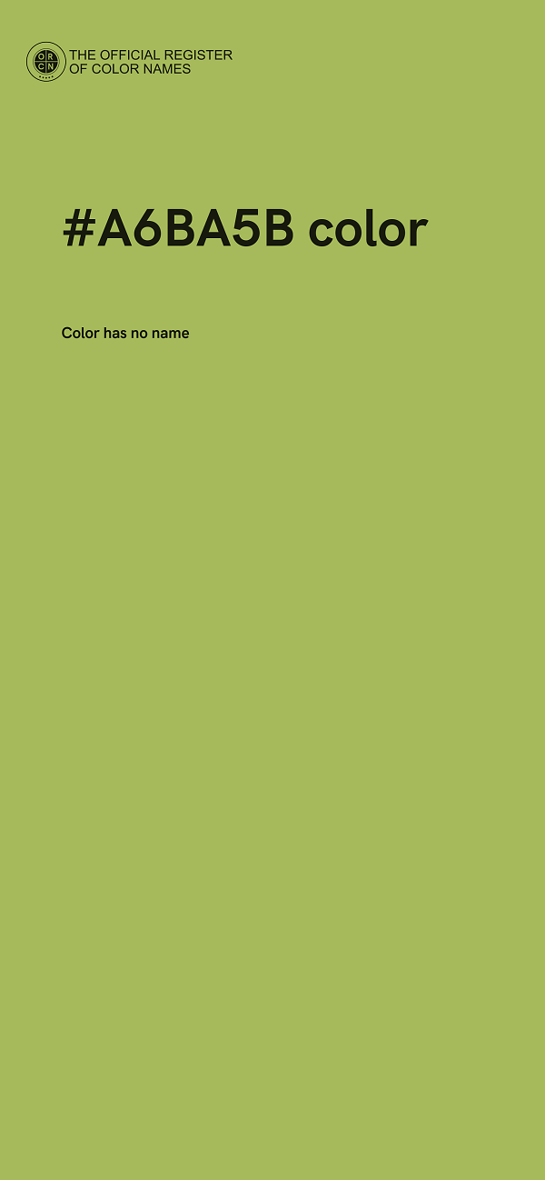 #A6BA5B color image