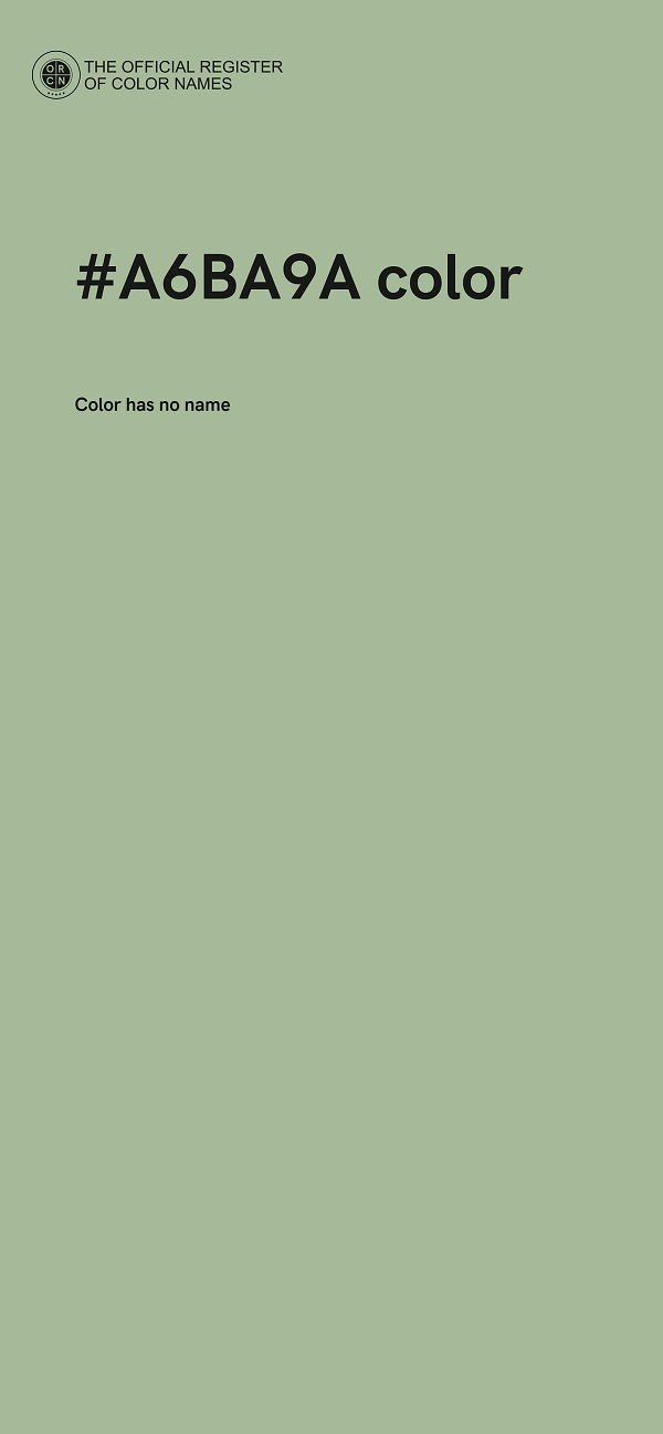 #A6BA9A color image