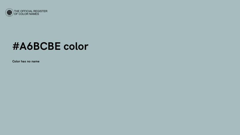 #A6BCBE color image