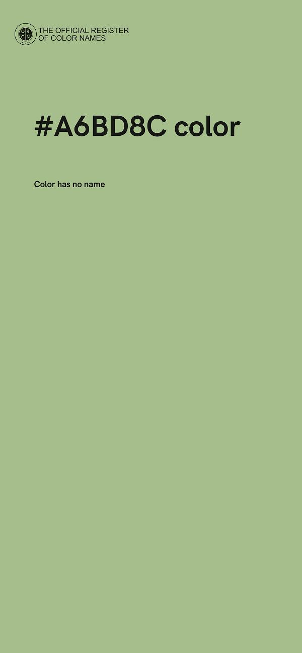 #A6BD8C color image