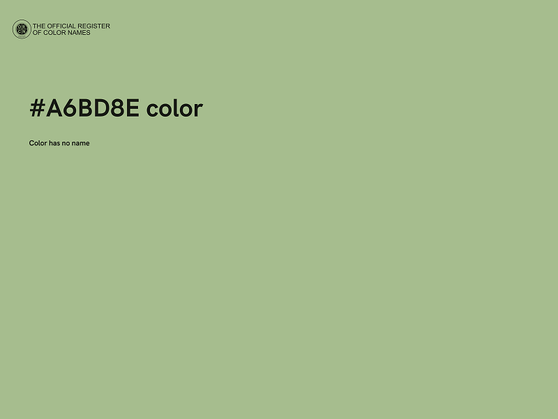 #A6BD8E color image