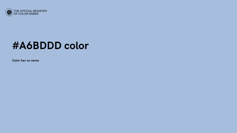 #A6BDDD color image