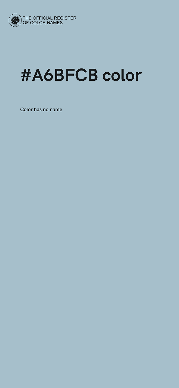 #A6BFCB color image
