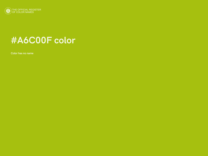 #A6C00F color image