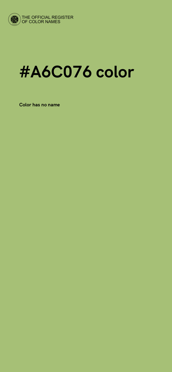#A6C076 color image