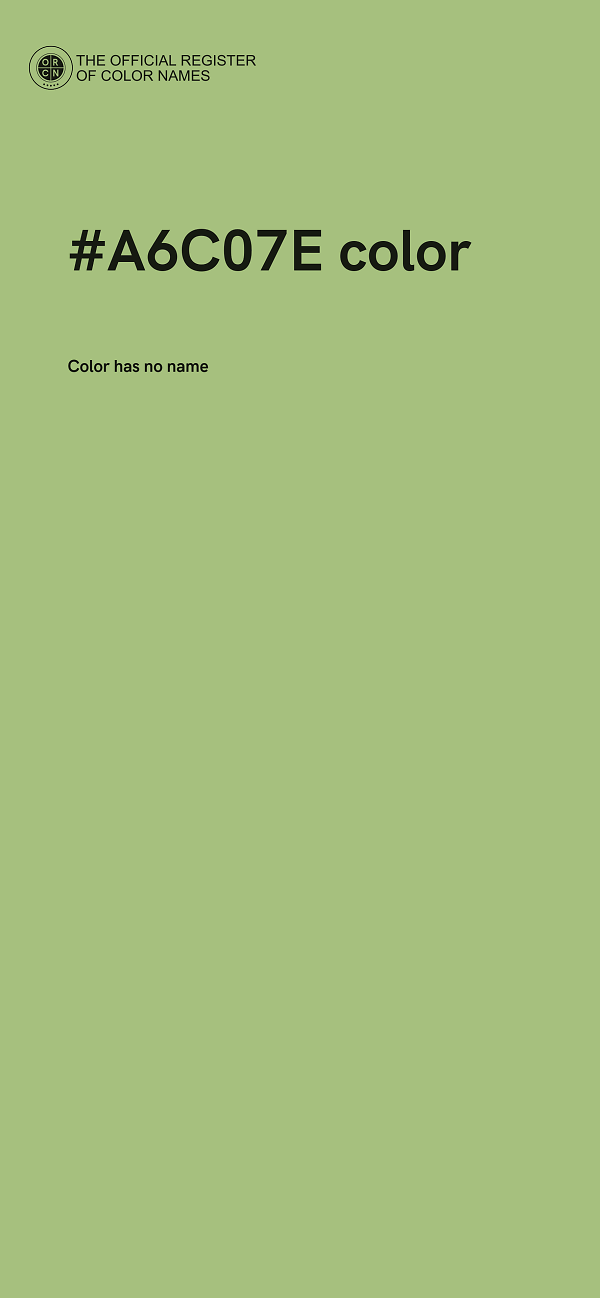 #A6C07E color image