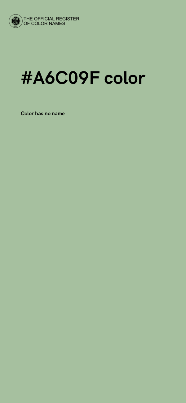#A6C09F color image