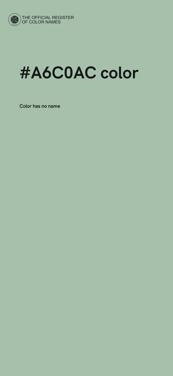 #A6C0AC color image