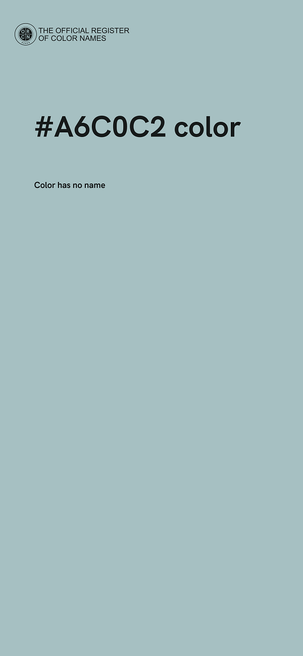 #A6C0C2 color image