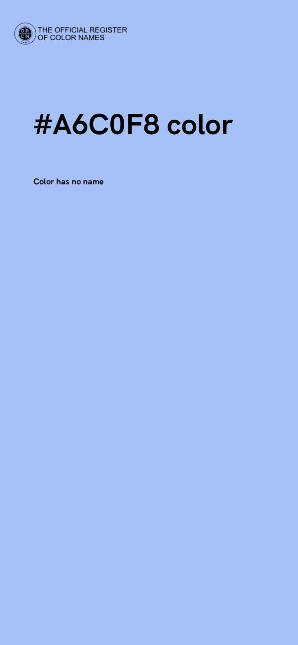 #A6C0F8 color image