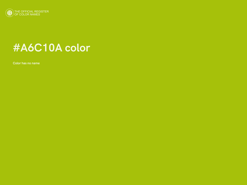 #A6C10A color image