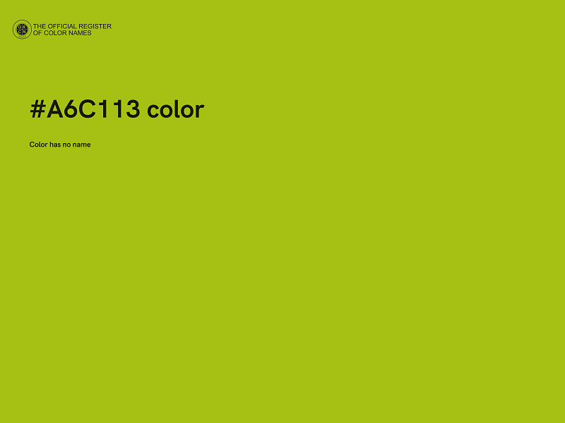 #A6C113 color image