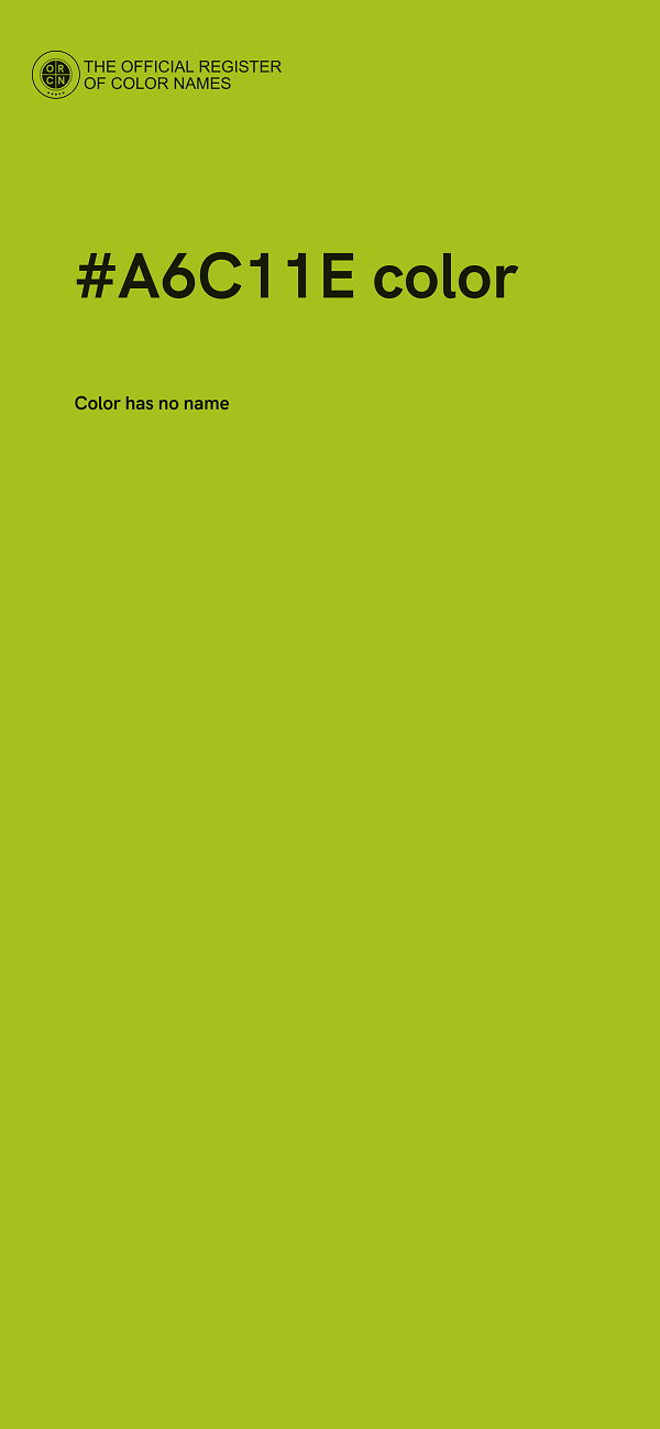 #A6C11E color image