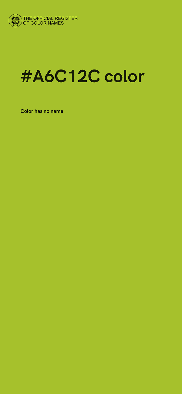 #A6C12C color image