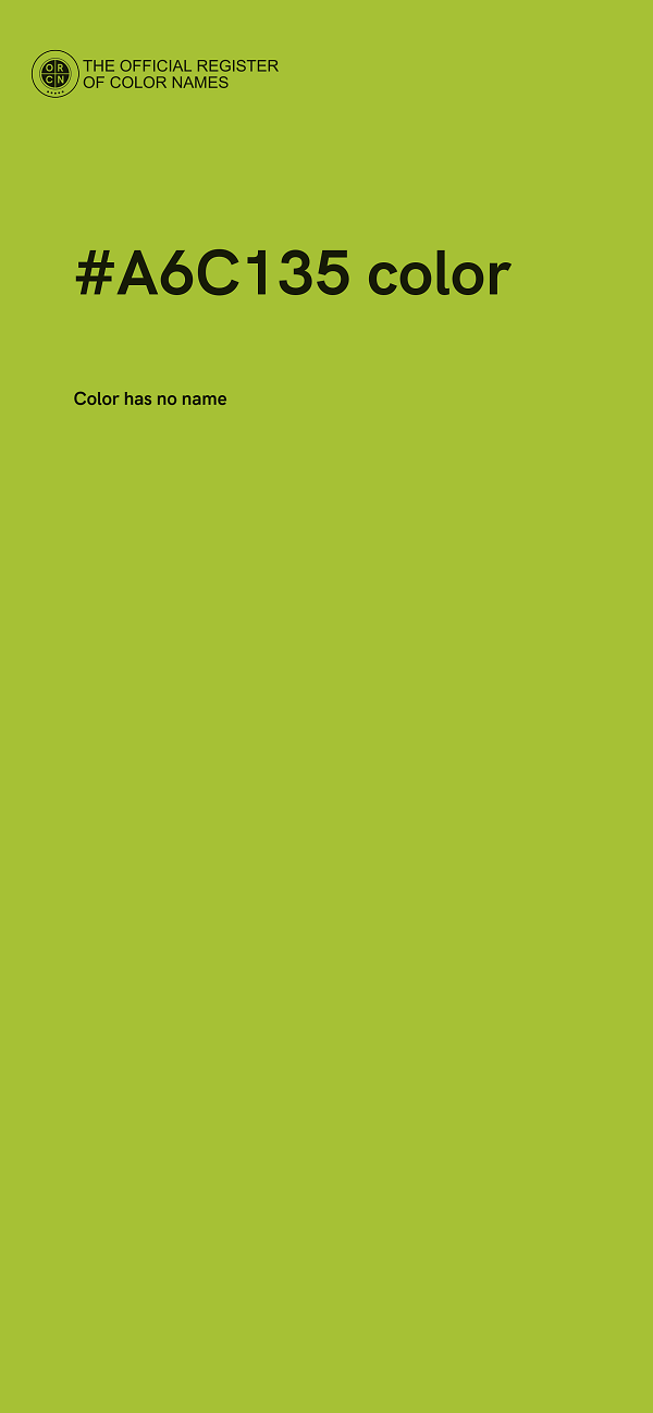 #A6C135 color image