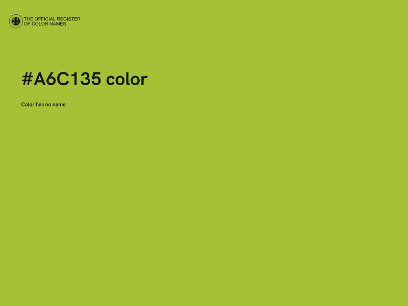 #A6C135 color image