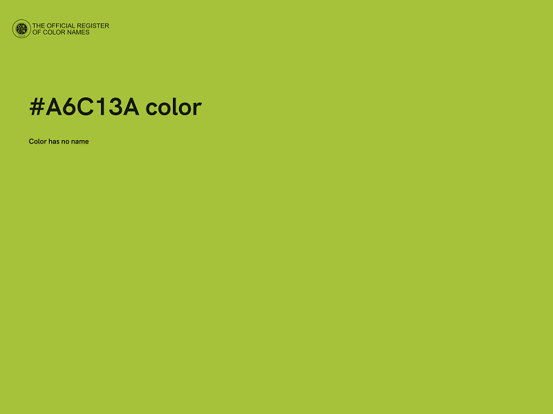 #A6C13A color image