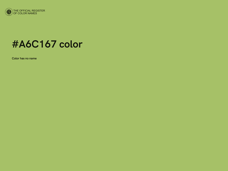 #A6C167 color image