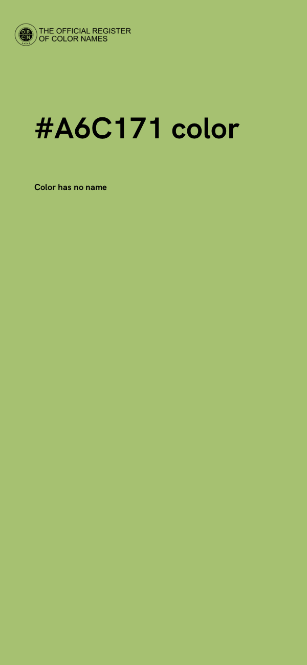 #A6C171 color image