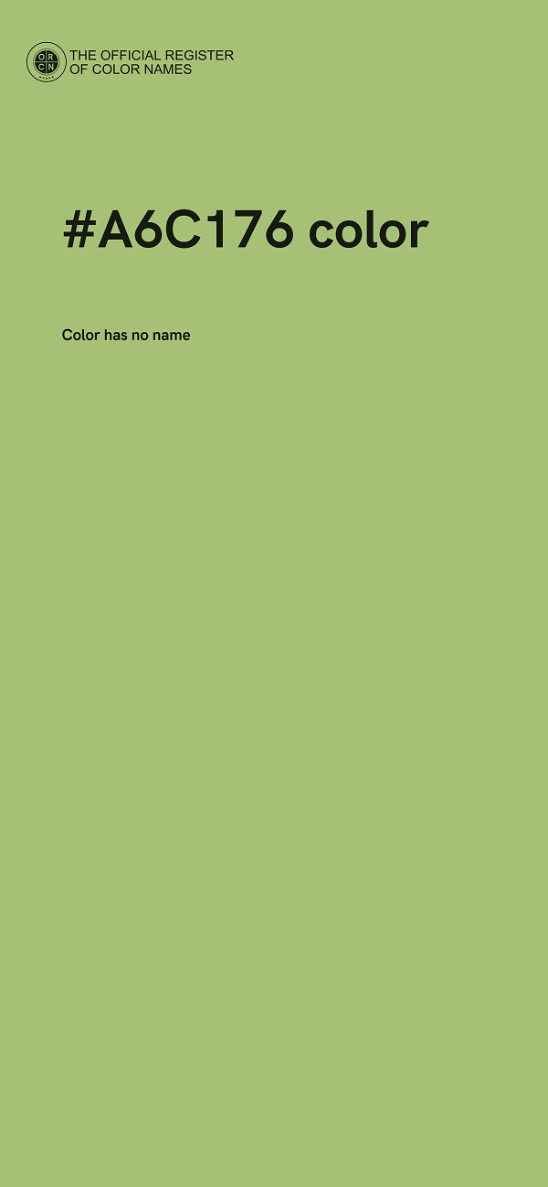 #A6C176 color image