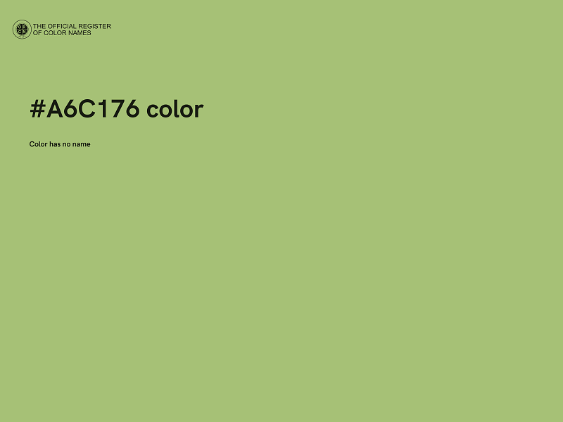 #A6C176 color image