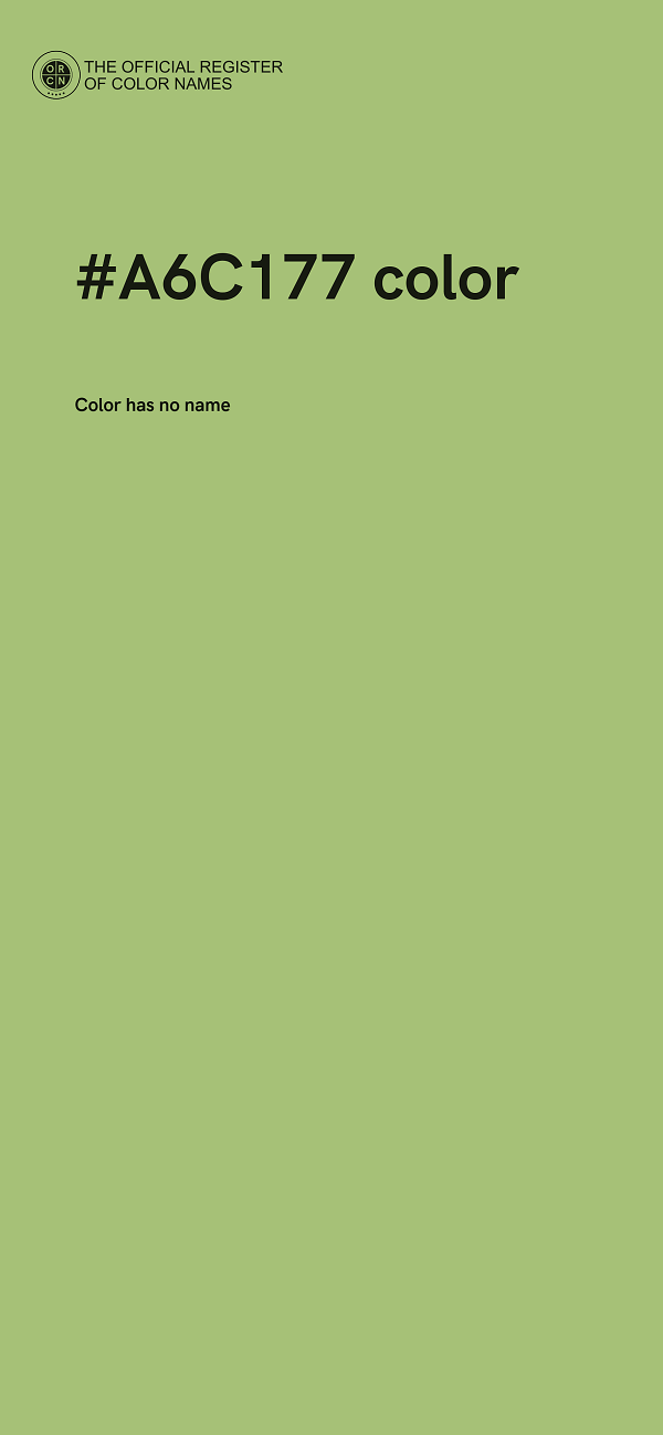 #A6C177 color image