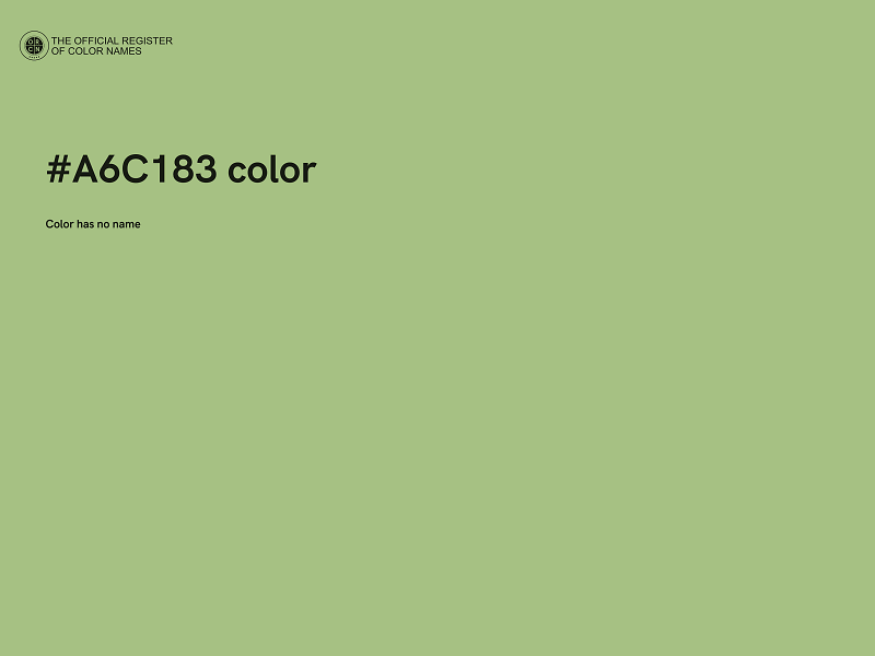 #A6C183 color image