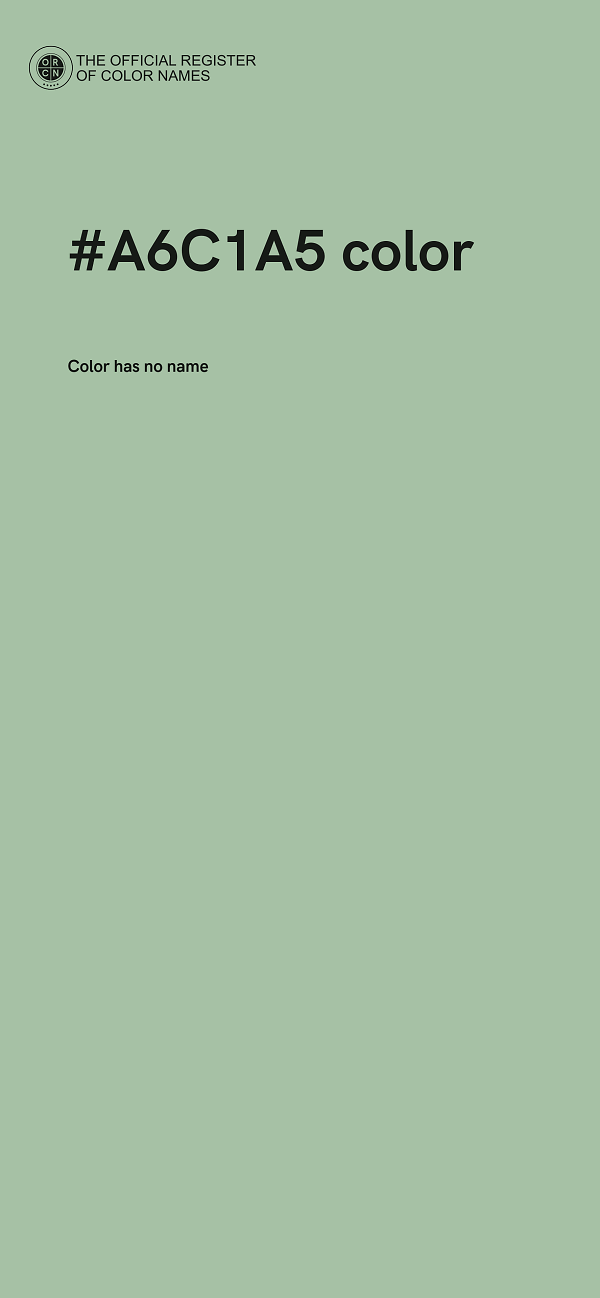 #A6C1A5 color image