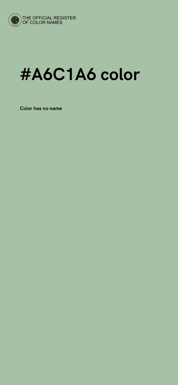 #A6C1A6 color image