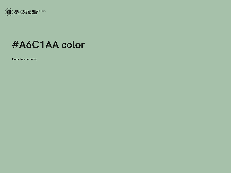 #A6C1AA color image