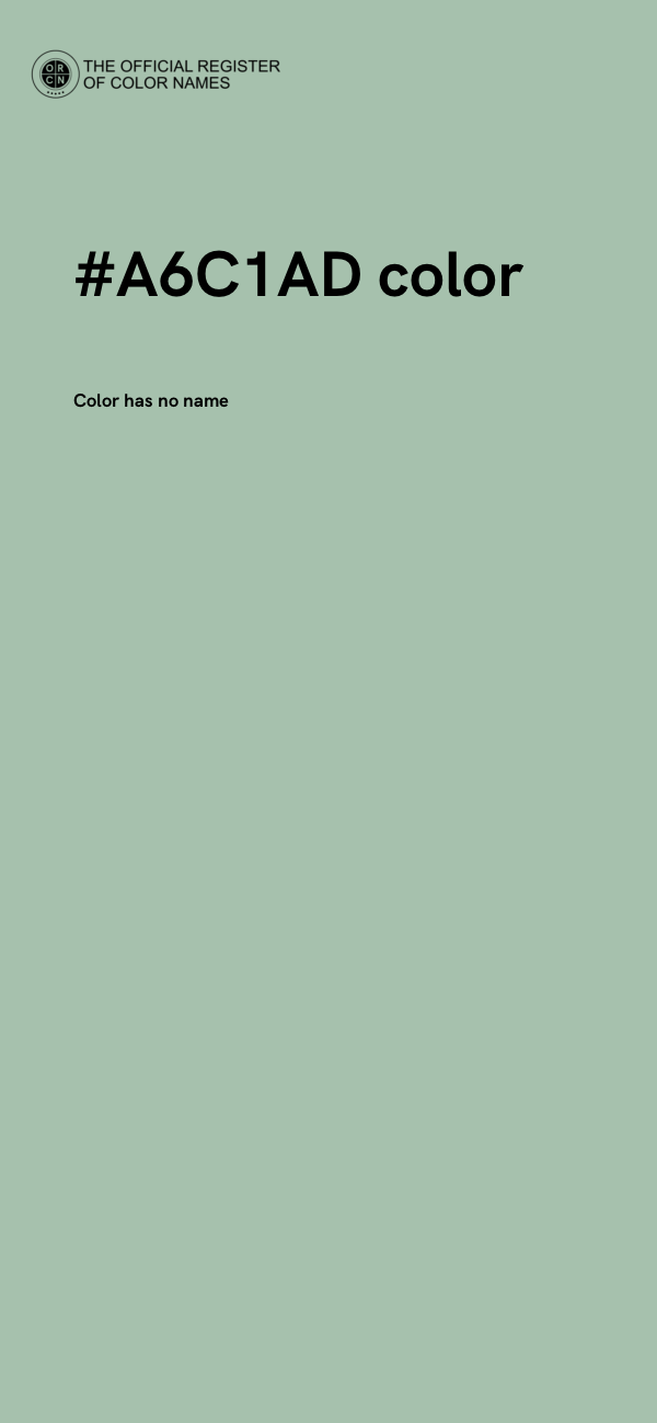 #A6C1AD color image