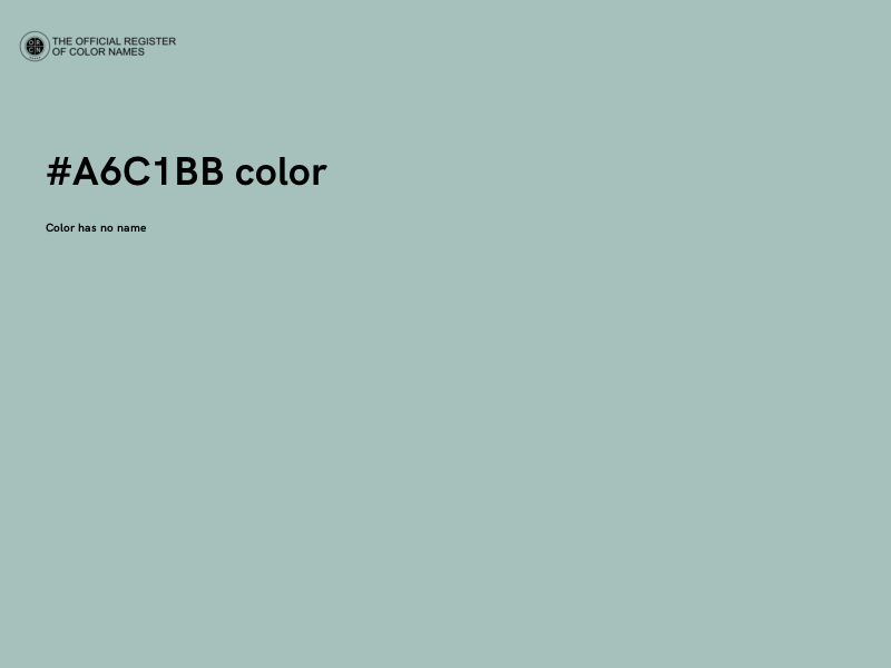 #A6C1BB color image