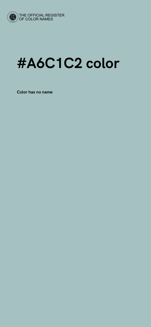 #A6C1C2 color image