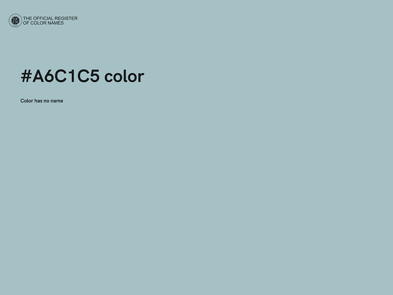 #A6C1C5 color image