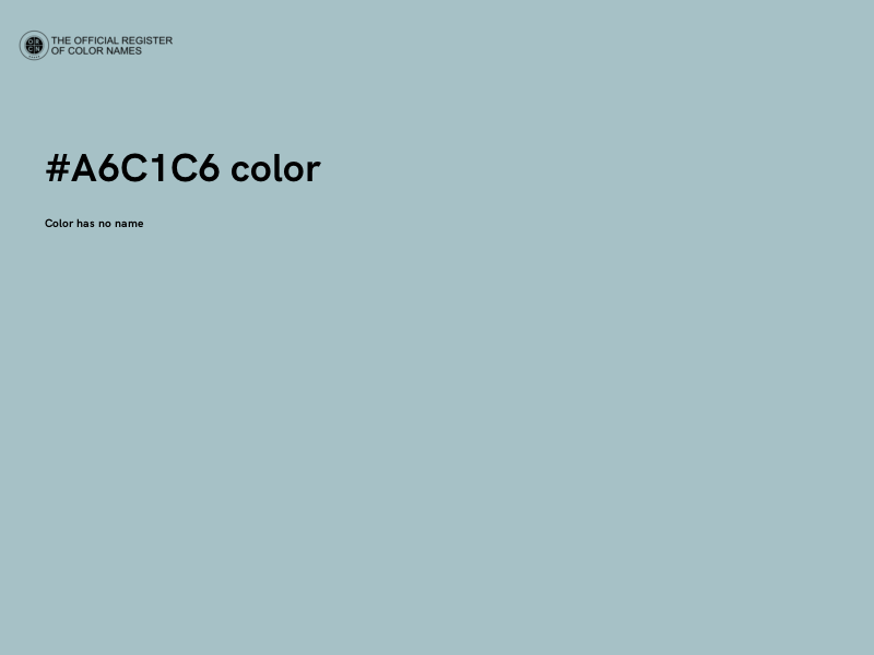 #A6C1C6 color image