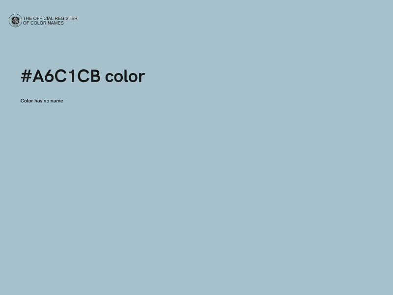 #A6C1CB color image