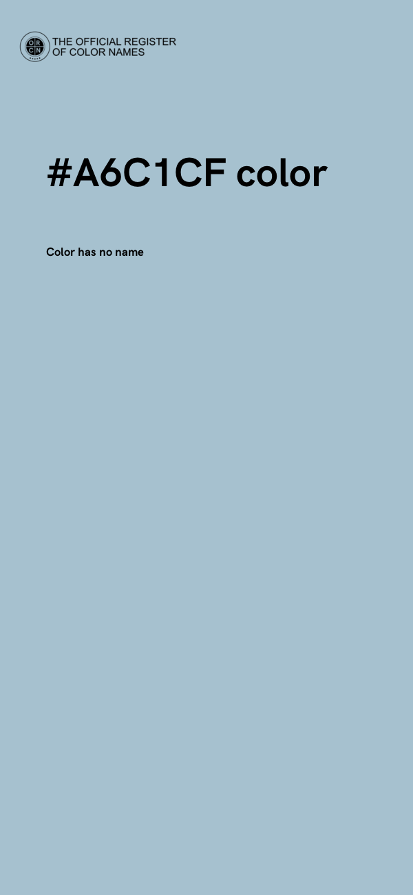 #A6C1CF color image