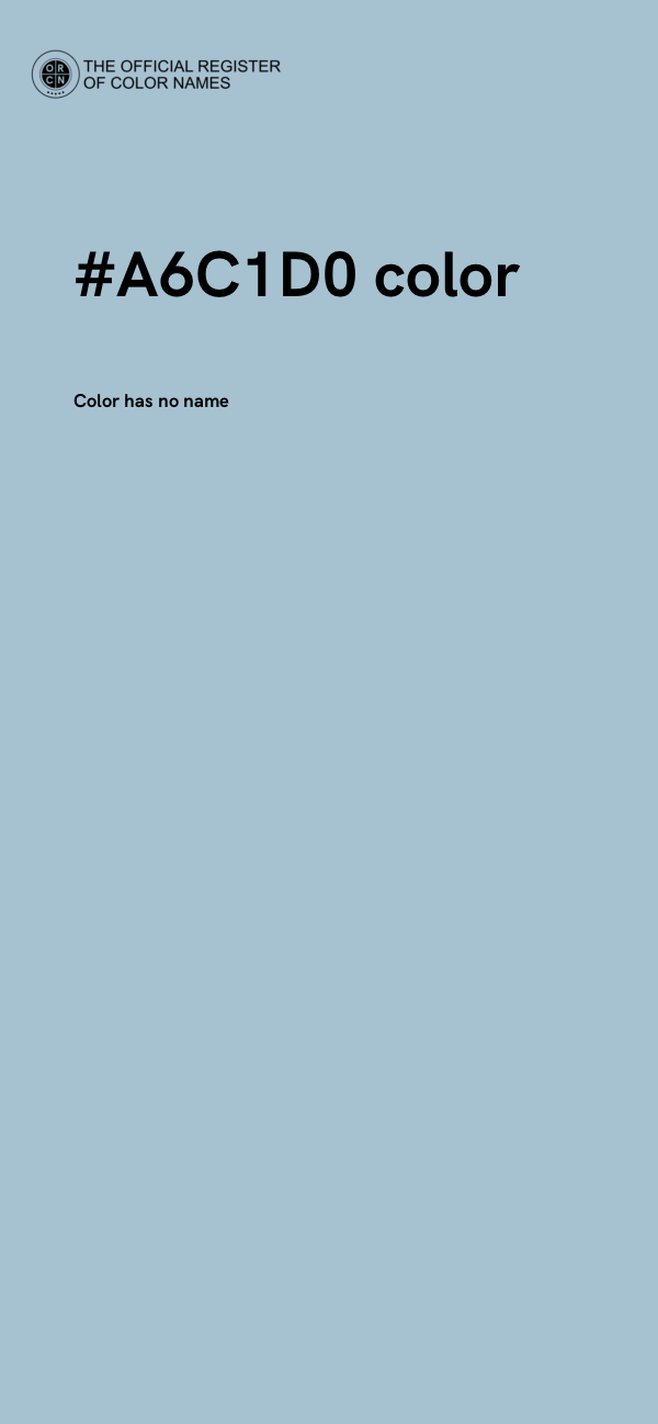 #A6C1D0 color image